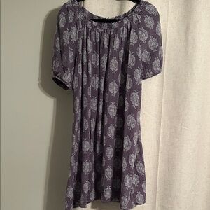 Wonderly Purple Patterned Women's Dress